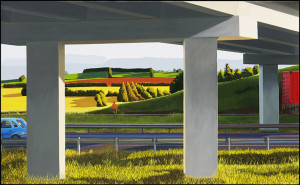 Looking South near Westbury - 93 x 150 cms - 2014 Glover Prize Finalist
