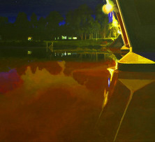 Bridge Pylons by Night | 50 x 75 cm