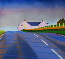 Hill top Cottage  | 74 x 74cm